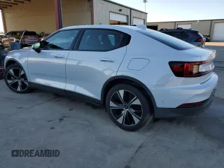2023 Polestar 2 with VIN YSMED3KA9PL144418, listed as a Copart auction lot 46373155 with Not Provided miles and Salvage Title. Bid and sale history available at carsss.com. Image 2.