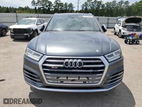 2018 Audi SQ5 Premium Plus with VIN WA1A4AFY6J2084420, listed as a Copart auction lot 68726034 with Not Provided miles and Salvage Title. Bid and sale history available at DreamBid. Image 5.