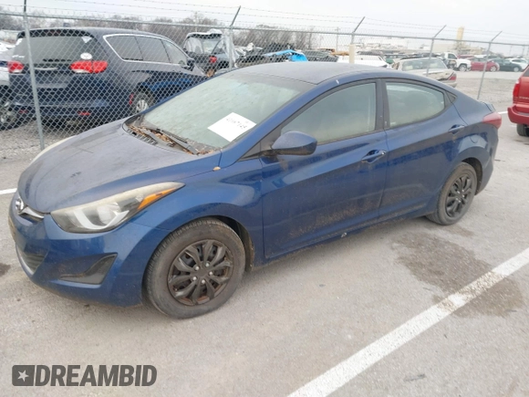 2016 Hyundai Elantra SE with VIN 5NPDH4AE7GH672890, listed as a IAAI auction lot 41087145 with 157,540 mi miles. Bid and sale history available at carsss.com. Image 18.