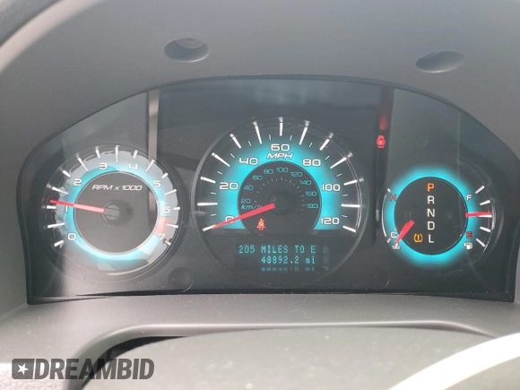 2010 Ford Fusion S with VIN 3FAHP0GAXAR266081, listed as a Copart auction lot 49902005 with 48,892 mi miles and Salvage Title. Bid and sale history available at carsss.com. Image 9.
