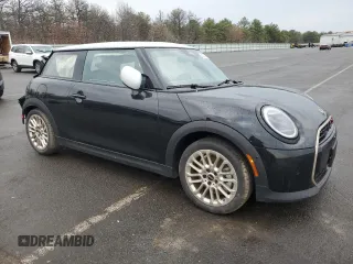 2025 MINI Hardtop Cooper S with VIN WMW23GD0XS2W26775, listed as a Copart auction lot 52383765 with 36 mi miles and Salvage Title. Bid and sale history available at DreamBid. Image 4.