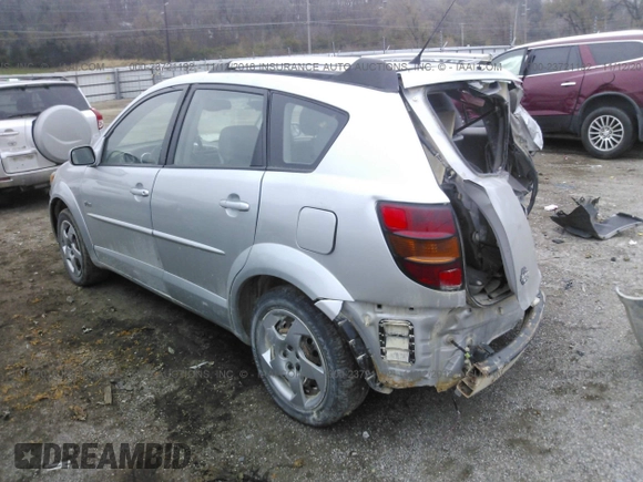 2005 Pontiac Vibe with VIN 5Y2SM63805Z418224, listed as a IAAI auction lot 41707286 with 206,559 mi miles. Bid and sale history available at carsss.com. Image 3.