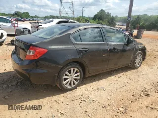 2012 Honda Civic EX with VIN 2HGFB2F83CH545012, listed as a Copart auction lot 54918605 with 229,970 mi miles and Salvage Title. Bid and sale history available at DreamBid. Image 3.