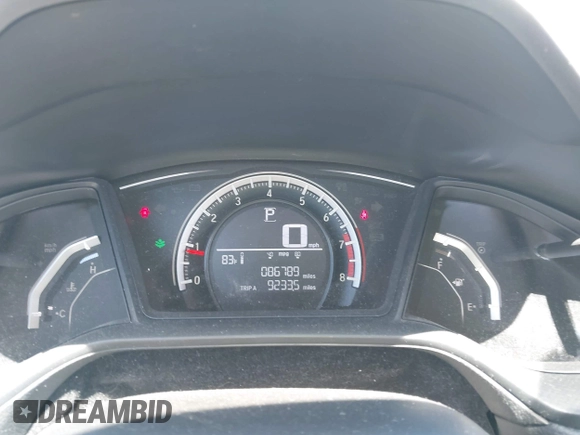 2016 Honda Civic Sedan LX with VIN 19XFC2F55GE048806, listed as a IAAI auction lot 42049410 with 86,789 mi miles. Bid and sale history available at carsss.com. Image 7.