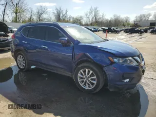 2017 Nissan Rogue SV with VIN 5N1AT2MT0HC897323, listed as a Copart auction lot 52097075 with 90,264 mi miles and Salvage Title. Bid and sale history available at carsss.com. Image 4.