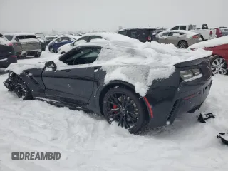 2019 Chevrolet Corvette Z06 1LZ with VIN 1G1YP2D60K5605501, listed as a Copart auction lot 41629445 with 0 mi miles and Salvage Title. Bid and sale history available at carsss.com. Image 2.