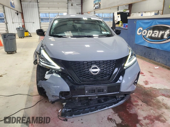2023 Nissan Murano SV z VIN 5N1AZ2BS7PC101125, wystawiony jako Copart lot #53111325 z przebiegiem 16 590 mil mil oraz Szkoda całkowita • Salvage title. Historia ofert i sprzedaży dostępna na DreamBid. Obrazek 5.