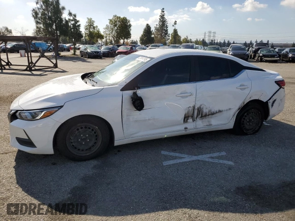 2020 Nissan Sentra S with VIN 3N1AB8BV4LY220180, listed as a Copart auction lot 47494095 with 128,687 mi miles and Salvage Title. Bid and sale history available at carsss.com. Image 1.