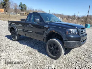 2008 Ford F-150 XL with VIN 1FTRF14W58KD80852, listed as a Copart auction lot 49785705 with 107,136 mi miles and Salvage Title. Bid and sale history available at carsss.com. Image 4.