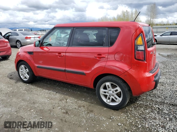 2011 Kia Soul + with VIN KNDJT2A25B7343825, listed as a Copart auction lot 52168345 with 117,204 mi miles and Salvage Title. Bid and sale history available at carsss.com. Image 2.