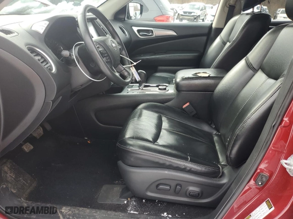 2017 Nissan Pathfinder S with VIN 5N1DR2MM8HC628314, listed as a Copart auction lot 44349375 with 187849 miles and Clean Title. Bid and sale history available at carsss.com. Image 7.