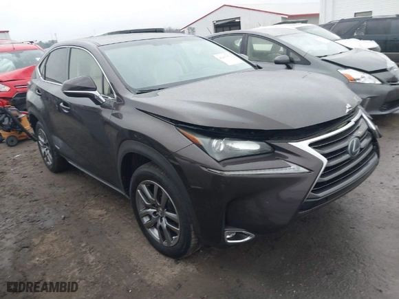 2015 Lexus NX 300h with VIN JTJYWRBZXF2008134, listed as a IAAI auction lot 41407931 with 104,095 mi miles. Bid and sale history available at carsss.com. Image 1.