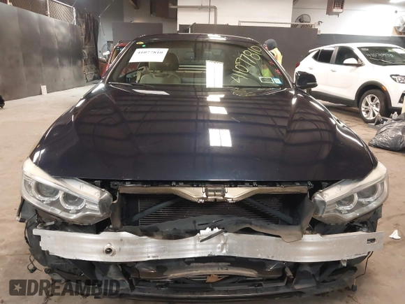2015 BMW 4 Series 428i xDrive with VIN WBA3T1C59FP820155, listed as a IAAI auction lot 41077810 with 78,029 mi miles and . Bid and sale history available at carsss.com. Image 13.