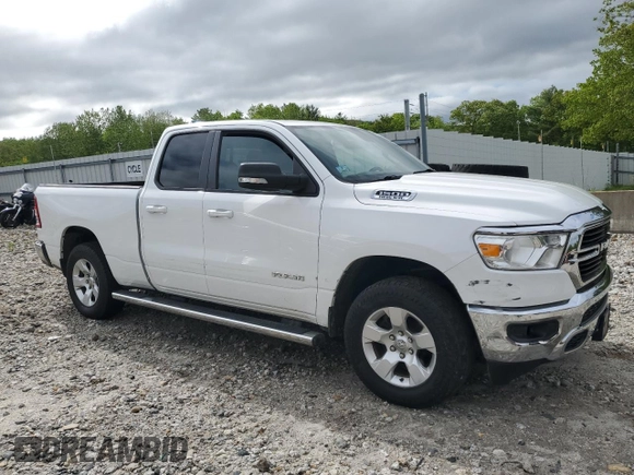 2021 Ram 1500 Big Horn z VIN 1C6SRFBT9MN758587, wystawiony jako Copart lot #56278755 z przebiegiem 56 963 mil mil oraz Szkoda całkowita • Salvage title. Historia ofert i sprzedaży dostępna na DreamBid. Obrazek 4.