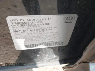 2010 Audi Q5 Premium Plus z VIN WA1LKAFP9AA081331, wystawiony jako IAAI lot #42735716 z przebiegiem 180 311 mil mil oraz . Historia ofert i sprzedaży dostępna na DreamBid. Obrazek 9.