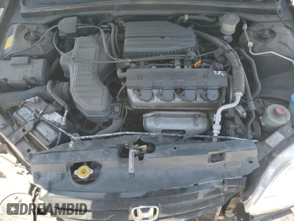 2001 Honda Civic LX with VIN JHMES165X1S008247, listed as a Copart auction lot 62525084 with 240,503 mi miles and Salvage Title. Bid and sale history available at carsss.com. Image 12.