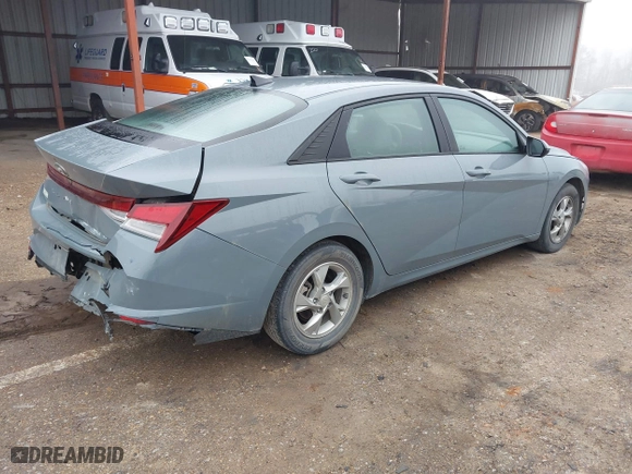 2022 Hyundai Elantra SE with VIN KMHLL4AG3NU351004, listed as a IAAI auction lot 41480234 with 48,485 mi miles. Bid and sale history available at carsss.com. Image 4.