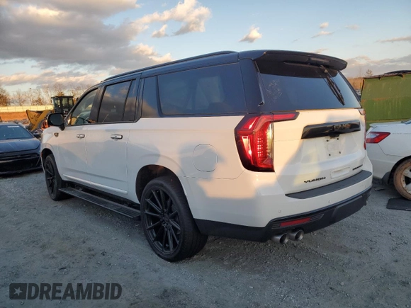 2022 GMC Yukon XL Denali with VIN 1GKS1JKL8NR123197, listed as a Copart auction lot 41466775 with 38,469 mi miles and Salvage Title. Bid and sale history available at DreamBid. Image 2.