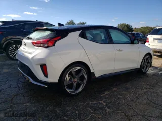 2019 Hyundai Veloster Turbo R-Spec with VIN KMHTH6AB7KU019421, listed as a Copart auction lot 79091154 with 0 mi miles and Non Repairable. Bid and sale history available at carsss.com. Image 3.