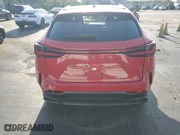 2024 Lexus NX 250 with VIN 2T2ADCAZ8RC006506, listed as a Copart auction lot 56873335 with 55,161 mi miles and Non repairable. Bid and sale history available at DreamBid. Image 6.