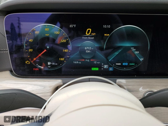 2023 Mercedes-Benz E 450 with VIN W1K1K5JB2PF201763, listed as a Copart auction lot 55448705 with 6,712 mi miles and Salvage title. Bid and sale history available at DreamBid. Image 9.