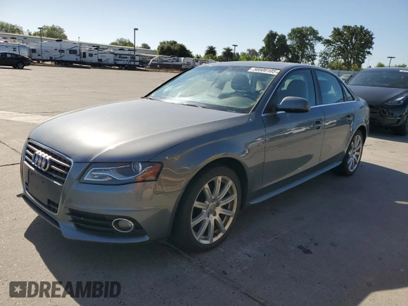 2012 Audi A4 Premium Plus with VIN WAUEFAFL8CN021033, listed as a Copart auction lot 56608105 with 146,261 mi miles and Clean title. Bid and sale history available at DreamBid. Image 1.