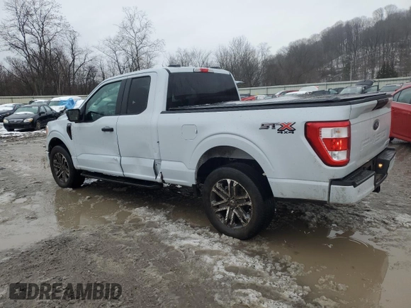 2022 Ford F-150 XL z VIN 1FTEX1EP5NKD35795, wystawiony jako Copart lot #86301484 z przebiegiem 42 469 mil mil oraz Szkoda całkowita • Salvage title. Historia ofert i sprzedaży dostępna na DreamBid. Obrazek 2.