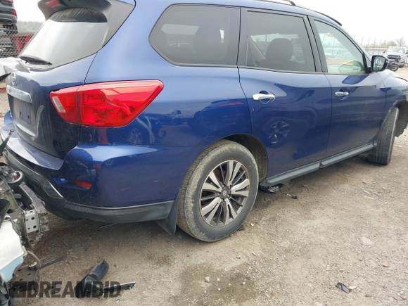 2017 Nissan Pathfinder S with VIN 5N1DR2MN2HC601120, listed as a IAAI auction lot 41916133 with 99,995 mi miles and . Bid and sale history available at DreamBid. Image 4.