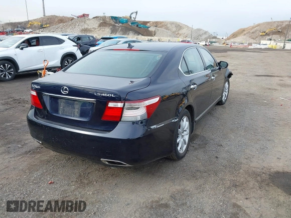2008 Lexus LS LWB with VIN JTHGL46F785021269, listed as a IAAI auction lot 41882714 with 123,534 mi miles. Bid and sale history available at carsss.com. Image 4.