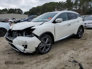 2024 Nissan Murano Platinum with VIN 5N1AZ2DS9RC126219, listed as a Copart auction lot 86307474 with 452 mi miles and Salvage Title. Bid and sale history available at DreamBid. Image 1.