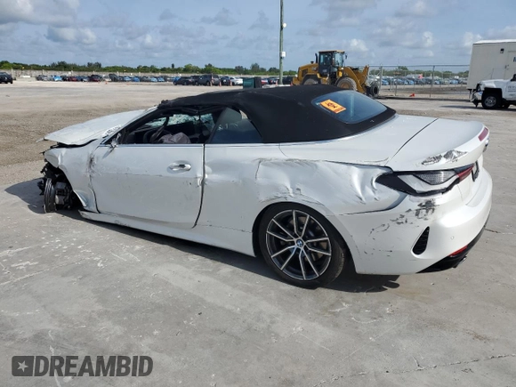 2025 BMW 4 Series 430i with VIN WBA33DB00SCS80445, listed as a Copart auction lot 58785615 with Not provided miles and Non repairable. Bid and sale history available at DreamBid. Image 2.