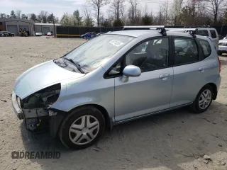 2007 Honda Fit with VIN JHMGD38447S053681, listed as a Copart auction lot 50715265 with 176,392 mi miles and Salvage Title. Bid and sale history available at carsss.com. Image 1.