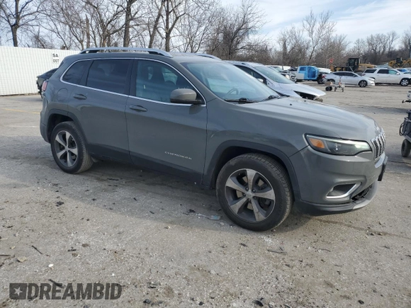 2020 Jeep Cherokee Limited with VIN 1C4PJMDX2LD512592, listed as a Copart auction lot 43871545 with 44,260 mi miles and Salvage title. Bid and sale history available at DreamBid. Image 4.