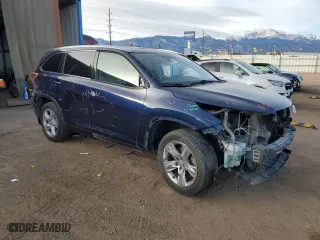 2014 Toyota Highlander Limited with VIN 5TDDKRFH4ES038655, listed as a Copart auction lot 86832854 with 132,178 mi miles and Salvage Title. Bid and sale history available at carsss.com. Image 4.