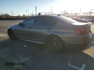 2014 BMW 5 Series 535d with VIN WBAXA5C58ED690545, listed as a Copart auction lot 46672495 with 161,998 mi miles and Salvage Title. Bid and sale history available at carsss.com. Image 2.