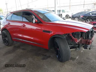 2018 Jaguar F-Pace S with VIN SADCM2FV3JA236643, listed as a IAAI auction lot 42229247 with 114,654 mi miles and . Bid and sale history available at DreamBid. Image 1.