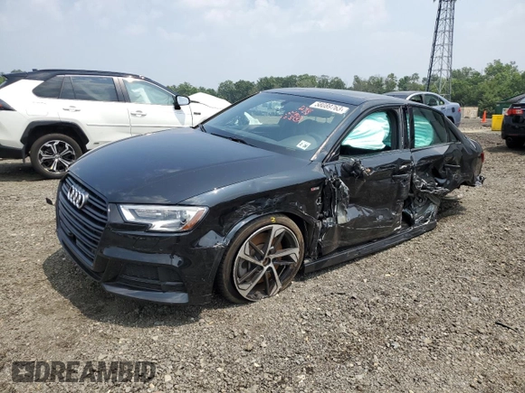 2020 Audi A3 Sedan S line Premium with VIN WAUBEGFF5LA103084, listed as a Copart auction lot 58089763 with 35,895 mi miles. Bid and sale history available at carsss.com. Image 1.