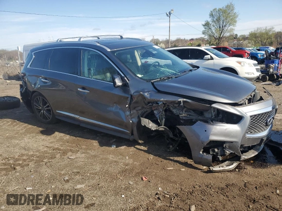 2019 Infiniti QX60 Luxe with VIN 5N1DL0MM2KC564025, listed as a Copart auction lot 50594535 with 85,493 mi miles and Salvage title. Bid and sale history available at DreamBid. Image 4.