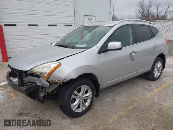 2013 Nissan Rogue SL with VIN JN8AS5MV3DW654337, listed as a IAAI auction lot 41252112 with 100,206 mi miles and . Bid and sale history available at DreamBid. Image 2.