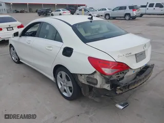 2015 Mercedes-Benz CLA-Class CLA 250 with VIN WDDSJ4EB6FN213236, listed as a IAAI auction lot 41938922 with 125,779 mi miles. Bid and sale history available at carsss.com. Image 3.
