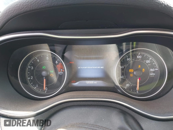 2020 Jeep Cherokee Limited with VIN 1C4PJLDB9LD610338, listed as a IAAI auction lot 42384794 with 120,305 mi miles and . Bid and sale history available at DreamBid. Image 7.