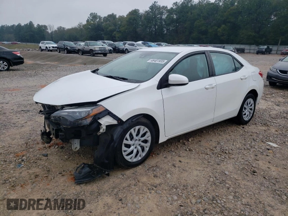 2019 Toyota Corolla L with VIN 5YFBURHE8KP877250, listed as a Copart auction lot 46401935 with 123,783 mi miles and Salvage Title. Bid and sale history available at DreamBid. Image 1.