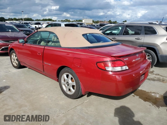 2001 Toyota Solara SE with VIN 2T1FF28P01C439535, listed as a Copart auction lot 74209894 with 231,931 mi miles and Non Repairable. Bid and sale history available at carsss.com. Image 2.