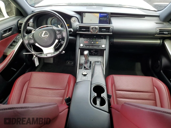 2017 Lexus IS 350 with VIN JTHBE1D27H5030024, listed as a Copart auction lot 49303625 with 81,207 mi miles and Salvage Title. Bid and sale history available at DreamBid. Image 8.