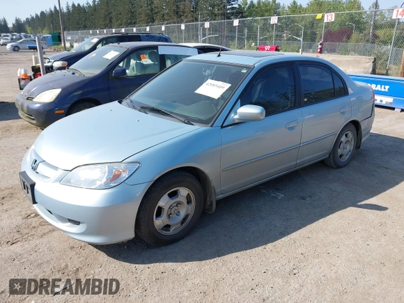 2004 Honda Civic with VIN JHMES96604S003263, listed as a IAAI auction lot 42085409 with 147,153 mi miles. Bid and sale history available at carsss.com. Image 2.