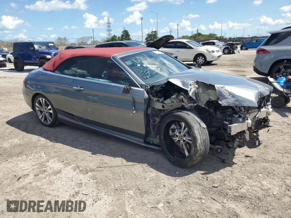 2021 Mercedes-Benz C 300 with VIN W1KWK8DB7MG049195, listed as a Copart auction lot 50562495 with Not Provided miles and Non Repairable. Bid and sale history available at DreamBid. Image 4.