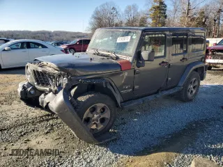2018 Jeep Wrangler JK Unlimited Sahara with VIN 1C4HJWEG0JL911874, listed as a Copart auction lot 41928815 with 84,660 mi miles and Salvage Title. Bid and sale history available at carsss.com. Image 1.