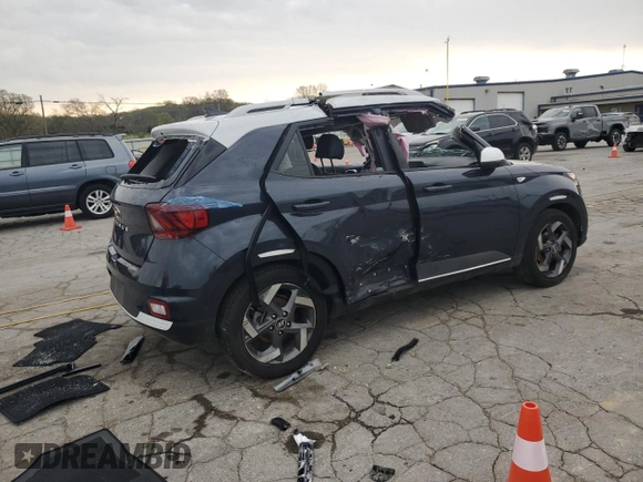 2022 Hyundai Venue Limited with VIN KMHRC8A3XNU187748, listed as a Copart auction lot 51633135 with 59,933 mi miles and Salvage Title. Bid and sale history available at DreamBid. Image 3.