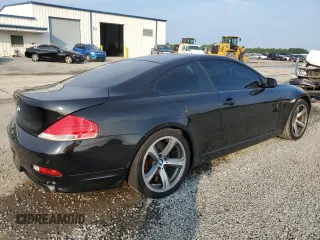 2007 BMW 6 Series 650i with VIN WBAEH13577CR52351, listed as a Copart auction lot 72886154 with 77,410 mi miles and Salvage Title. Bid and sale history available at carsss.com. Image 3.