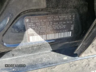 2007 BMW 3 Series 335i with VIN WBAVB73547PA86480, listed as a Copart auction lot 84990514 with 202,020 mi miles and Salvage Title. Bid and sale history available at carsss.com. Image 13.